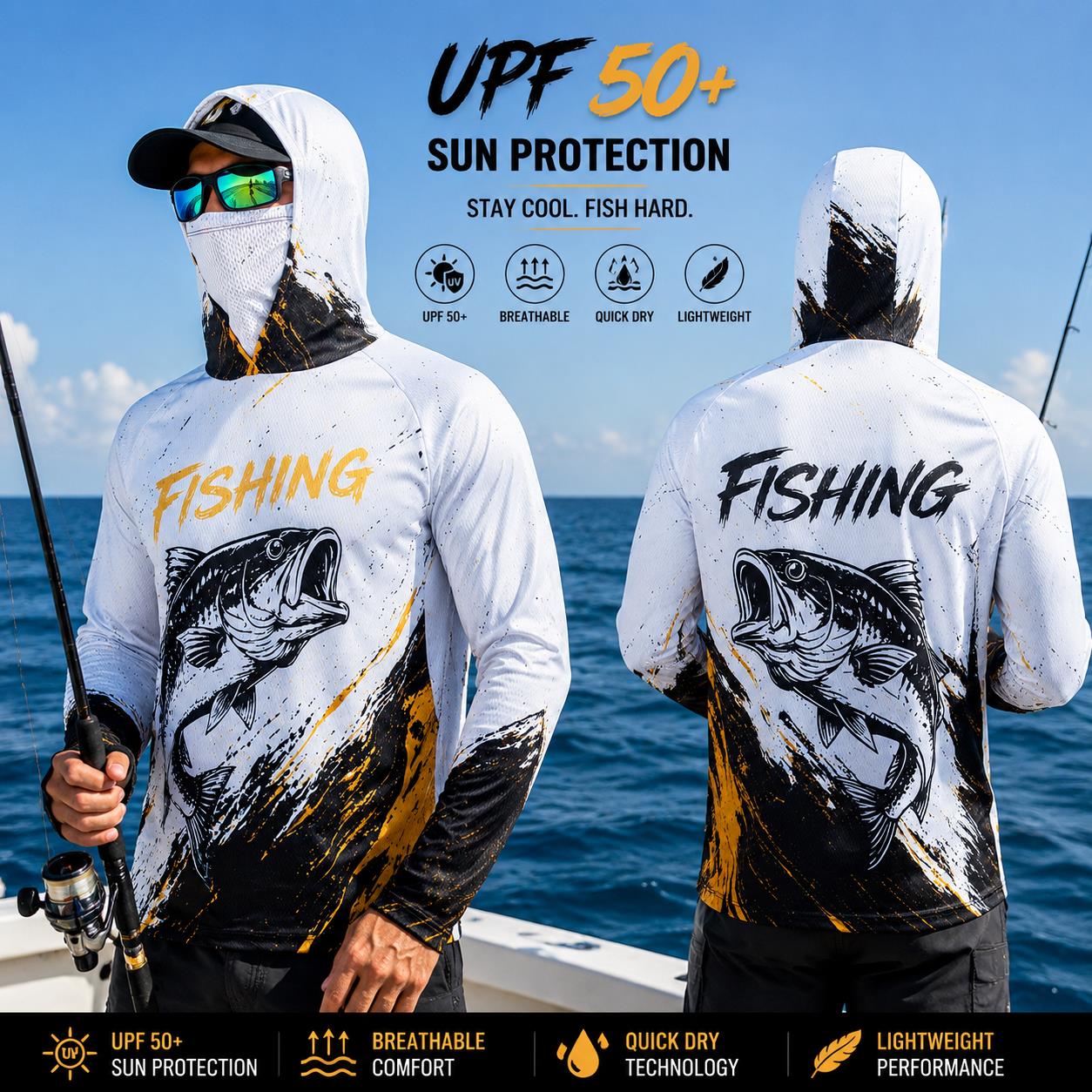 Outdoor Sun Protective Long Sl - Fishing 评论和价格