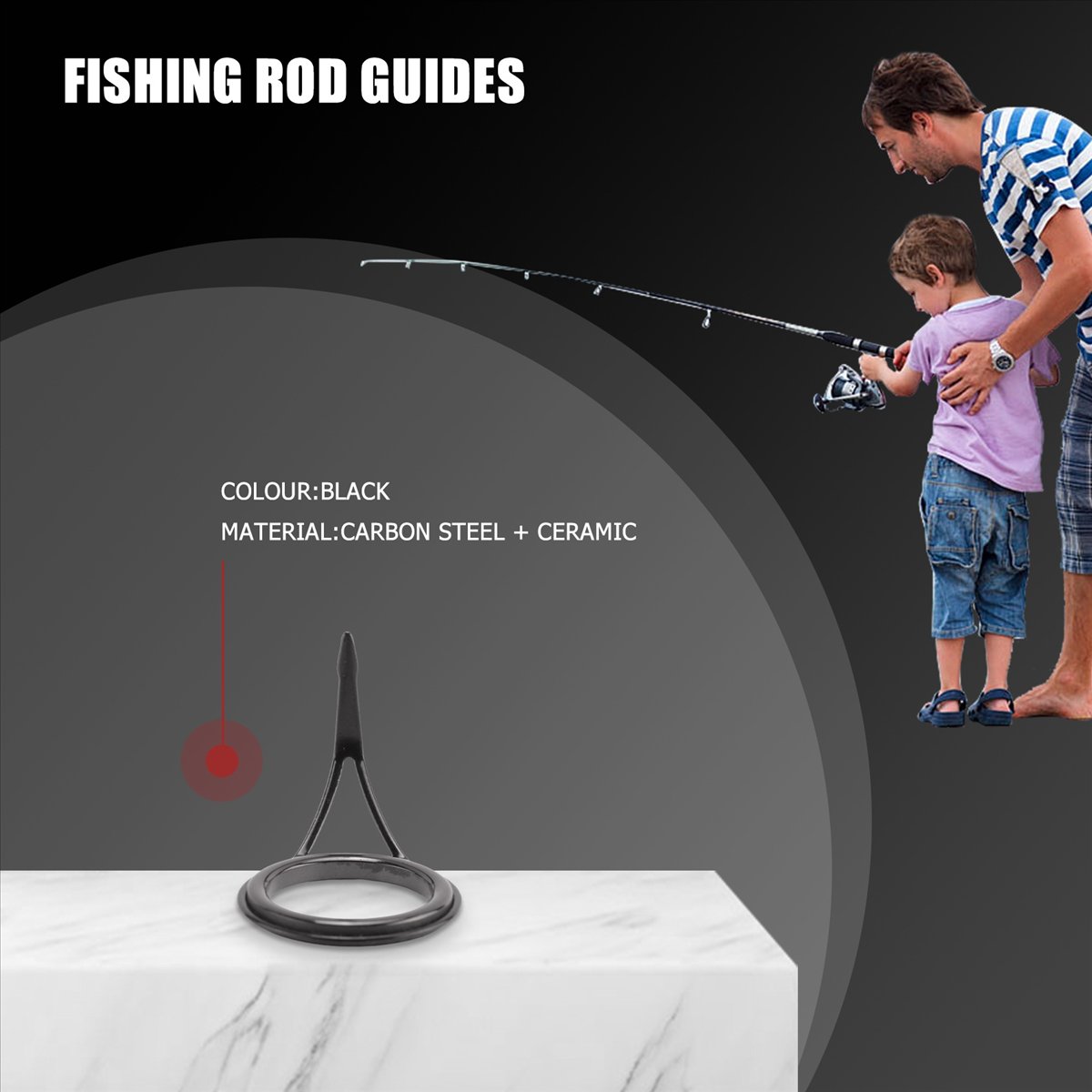 NEW8 Pcs/Set Fishing Rod Guide - Fishing 评论和价格