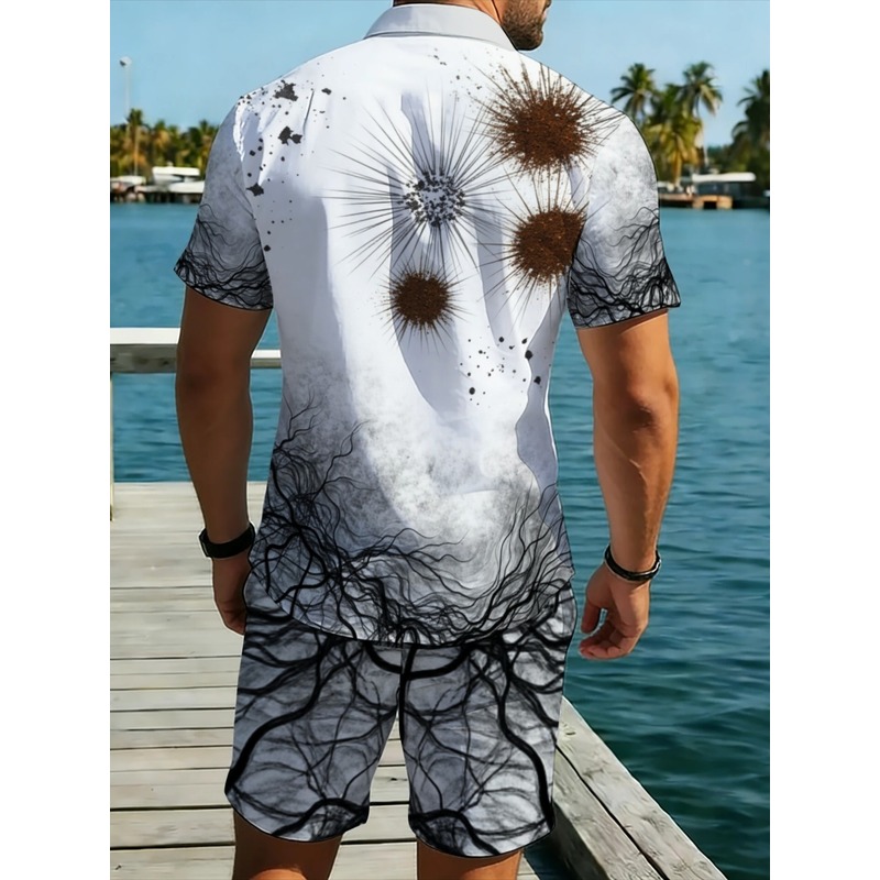 Premium Men's Printed Shirt Sh - Hiking 评论和价格