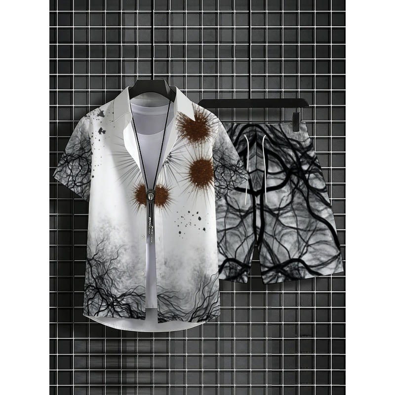 Premium Men's Printed Shirt Sh - Hiking 评论和价格