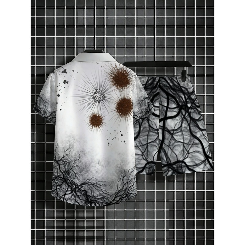 Premium Men's Printed Shirt Sh - Hiking 评论和价格