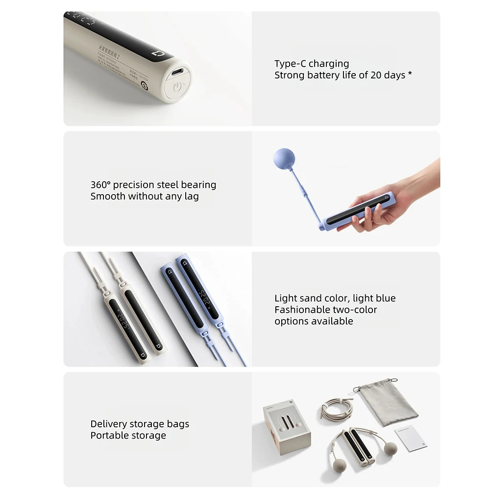 NEW Mijia Smart Skipping Jump  - Smart Jump Rope Digital Counter 评论和价格